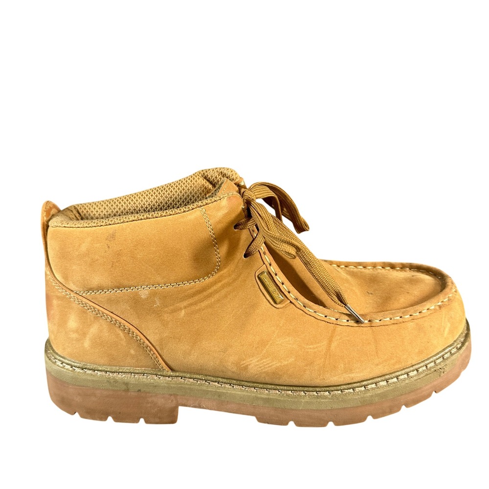 Lugz Mens Wheat Tan Wallaby Chukka Boots Moc Toe Mid Top Lug Sole 13